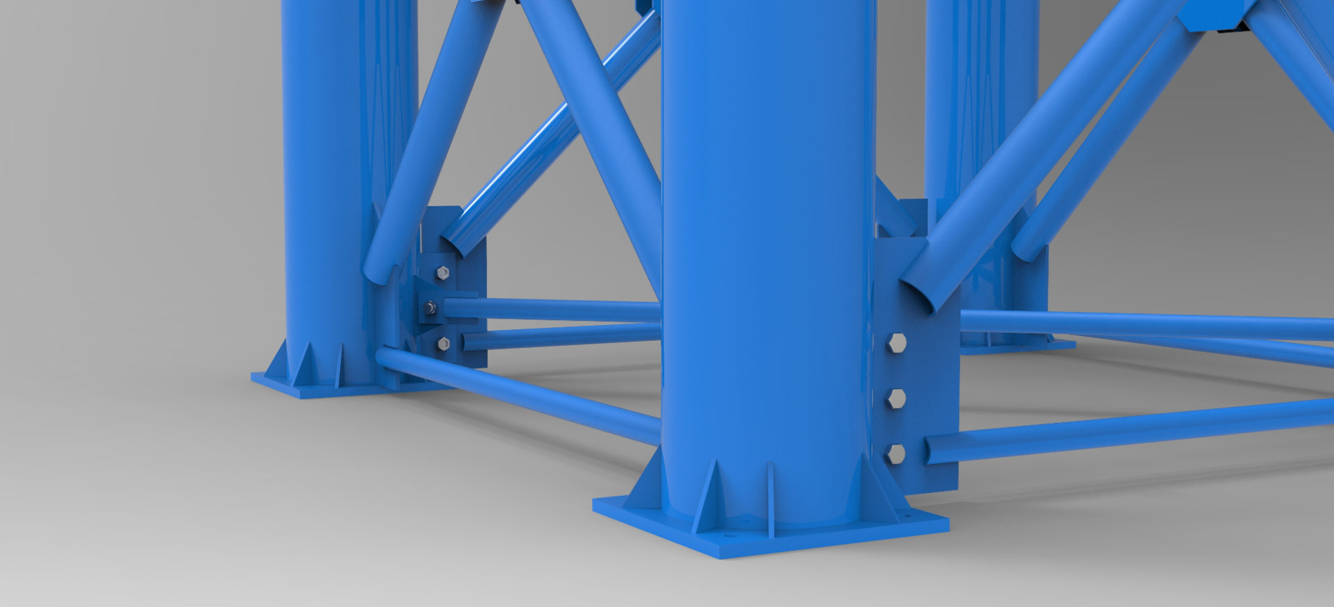 Produkcja podpór mostowych - klatkowe mostowe segmentowe
